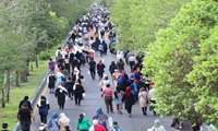 پیاده‌روی خانوادگی به مناسبت هفته ملی جوانی جمعیت
